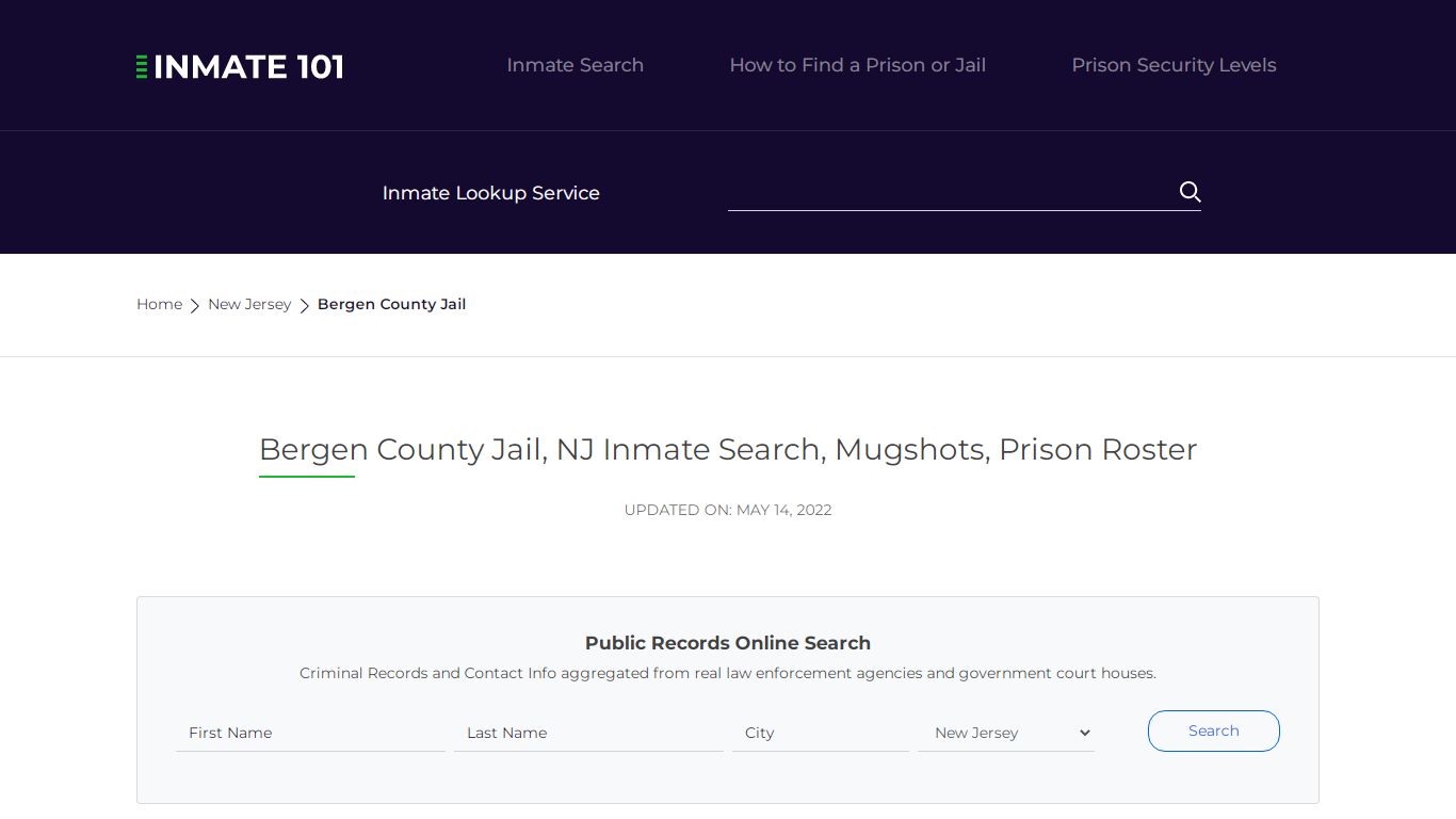 Bergen County Jail, NJ Inmate Search, Mugshots, Prison ...